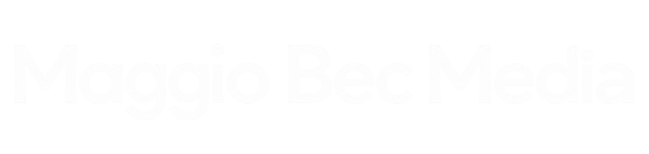 logotipo tipográfico maggio bec media
